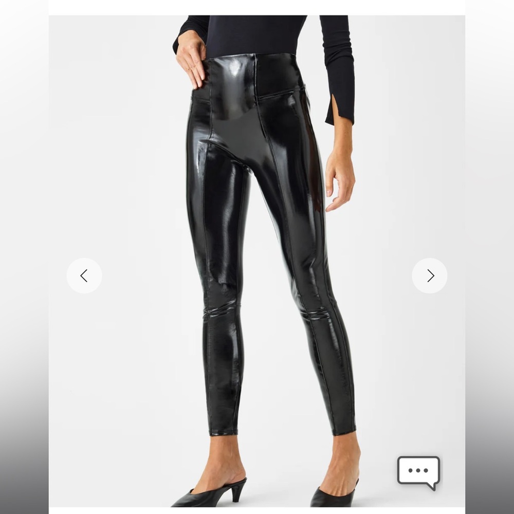 SPANX Faux Patent Leather Leggings